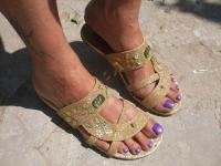 my lovely blingy sandals -summer 09