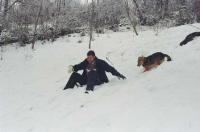 Alex and Tino on the hill Dec 07